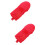 2Stk Rote Baseballhandschuhe Polyester Für Jugend Und Training 9
