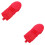 2Stk Rote Baseballhandschuhe Polyester Für Jugend Und Training 8