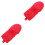 2Stk Rote Baseballhandschuhe Polyester Für Jugend Und Training 5