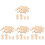 80 Stuks Paddenstoel Decoratie Kleine Versiering 4