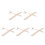 5Pcs De Avião Natural Pintável Para DIY E 4