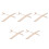 5Pcs De Avião Natural Pintável Para DIY E 6