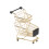 3St Mini Winkelwagen Kinderen Gouden Plastic Speelgoedset 1