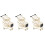 3St Mini Winkelwagen Kinderen Gouden Plastic Speelgoedset 4