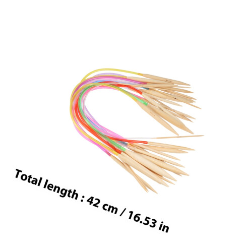 18 Delar Stickningsspetsar 40 Cm Tröjstickor 2