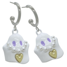 3Paare Ghost Ohrstecker Halloween Schmuck Weiß Für Frauen