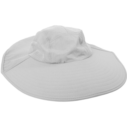 Barns Solskyddshatt Nylon Visor Ljusgrå Bred Brätte För