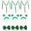 9 St Patrick's Day Onderhangers Haaraccessoire Stropdas 2,5 Cm 9