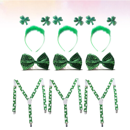 9 St Patrick's Day Onderhangers Haaraccessoire Stropdas 2,5 Cm 1