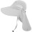 Barns Solskyddshatt Nylon Visor Ljusgrå Bred Brätte För 10