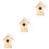 3 Unidades Mini Nido De Madera Con Cuerda De 7