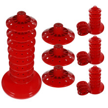 4Pièces Support Lollipops Rouge Stable En PP Pour Buffet