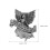 3Pièces Décoration Clip Ange Argenté Visor Inspirant 2