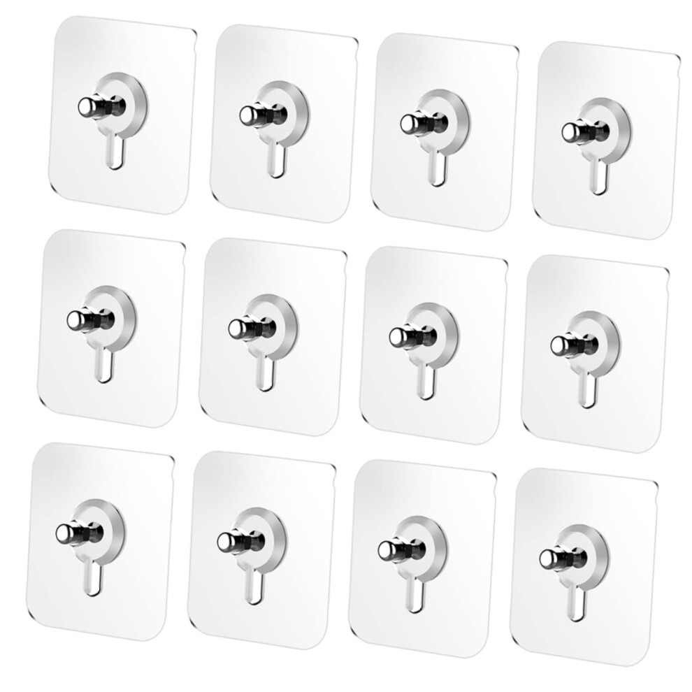 Drill Adhesive Hooks Selfadhesive Ceiling Hooks 20 Pieces Traceless Screw Sticker 9339159545775