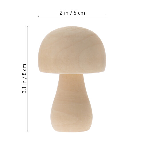 10 Unidades De De Madera Miniaturas Adornos Pequeños 1