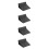 4 Stuks Grappige Skateboard Desktop Skatepark Ramp Set 10