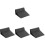 4 Stuks Grappige Skateboard Desktop Skatepark Ramp Set 4