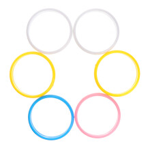 6Pcs Plastarmband Godisfärgade För Kvinnor Barn Blandad Färg