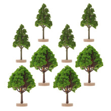 8St Kunstbomen Miniatuur Voor Diorama En Sandaart Decoratie