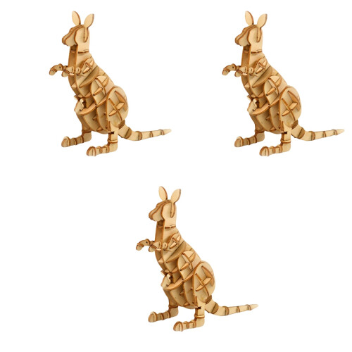 3 Piezas De Madera 3D Para Niños 2