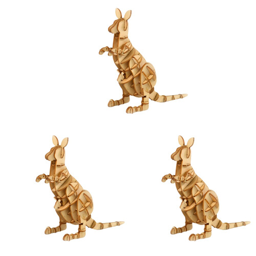 3 Piezas De Madera 3D Para Niños 1