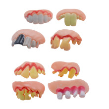 Lustige Zombie Zähne Zahnspange Schiefzähne Prothese Party Accessoires