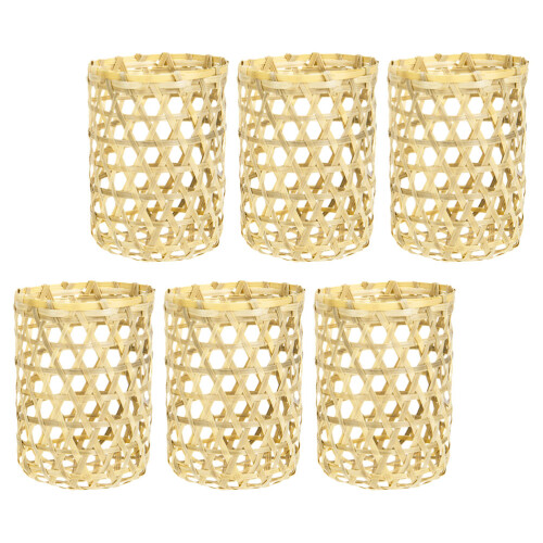 6Pcs Små Vasöverdrag Glasvas Hölje Mugg Skyddshöljen