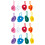 96 Unidades Telar Para Tejer Posavasos Con Elásticas Multicolor 5