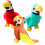 3 Unidades Peluches De Loro De Juguete Bebé 4