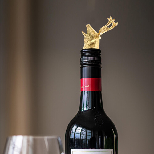 Deer Head Vinpump För Bar Fest Restaurang Guld 1