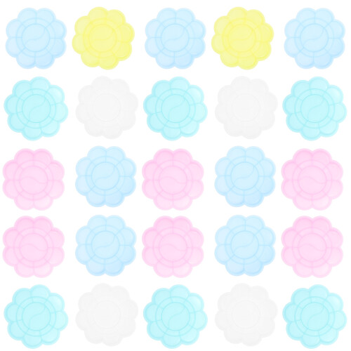 100 Unidades Placas De Para Misturar Coloridos 1
