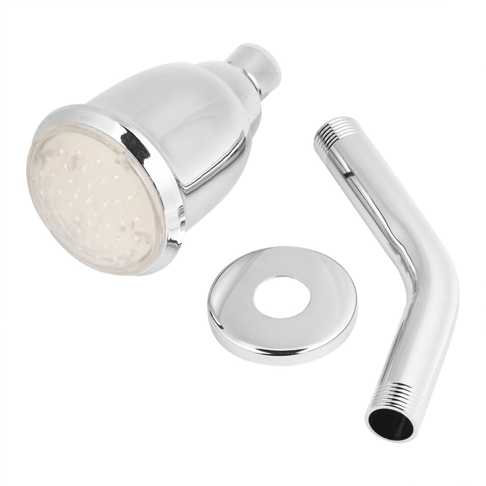 Water Filtration LED Shower Head High Pressure Color Changing LED Rain Shower Head Adjustable Angle Energy Saving Temperature Controlled Easy Installa-image-OPC-PNFSRP8-NEW