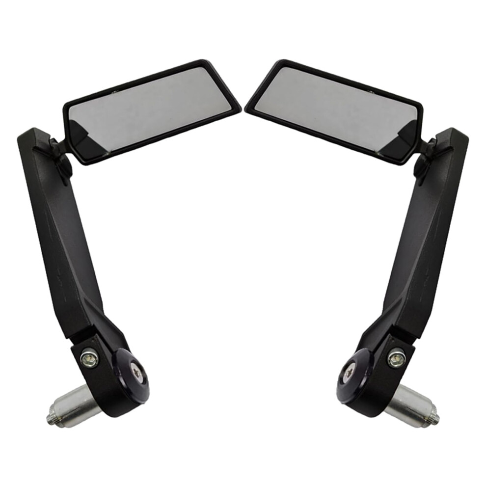 Motorcycle Rearview Mirrors 360 Rotatable Adjustable Aluminum Pair For Universal Fit Visibility 9339159546031