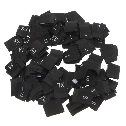 500 Pcs Tvättbara Klädstorleksbrickor Storlek