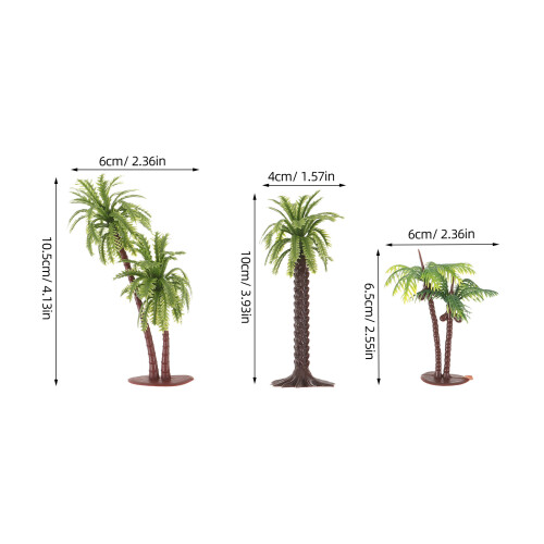 12 Pezzi Mini Cocco Piante Artificiali Per Tavolo 1