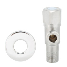 Robinet d'arrêt d'angle en acier inoxydable, vanne de régulation de débit d'eau, performance anticorrosion pour vos besoins de plomberie, convient