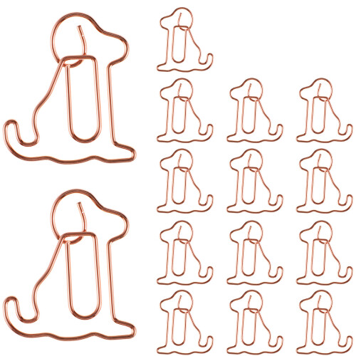 25 Pcs Pappersklämmor I Hundform För Dokument Bokmärken