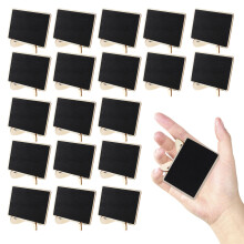 20Pcs Minisvarta Tavlor Stöd För Bröllop Middagsfest Platskort
