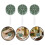6Pcs Manipulador De Buquê Para Noivas Verde Com Base De Espuma 10