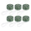 6Pcs Manipulador De Buquê Para Noivas Verde Com Base De Espuma 11