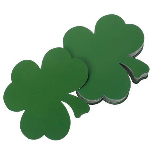40 Pcs St Patricks Dag Trèklöver Anslagstavla Gröna Utsnitt