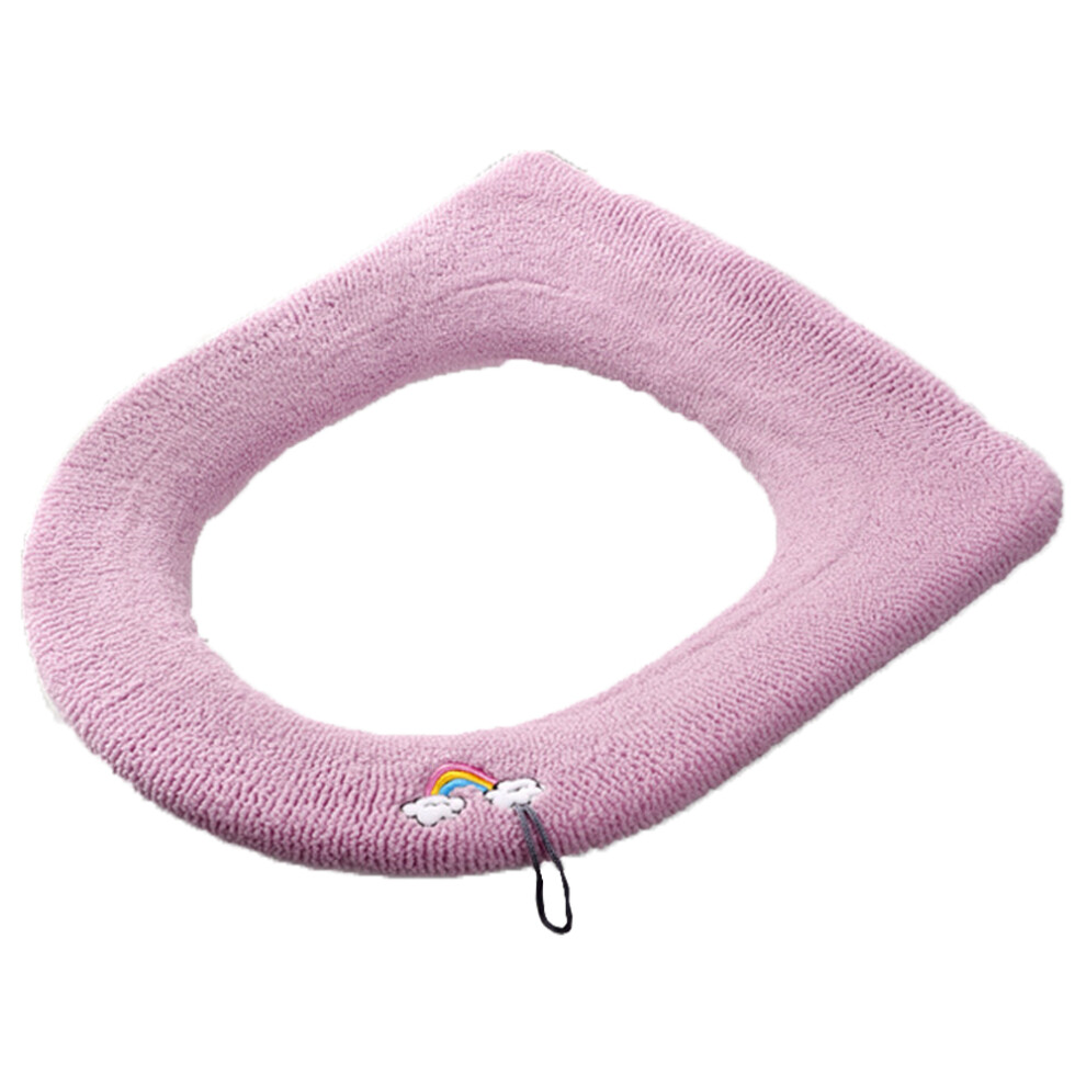 Acrylic Fibers Toilet Seat Cover, Comfortable Warm For Most Toilets, Soft Thicker Warmer Toilet Seat Cover Pads Easy Installation, Portable Reusable ( 9135470837335