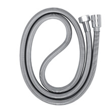 Elegante tubo flessibile per doccia in metallo, tubo in acciaio inossidabile lucido e flessibile, ricambio universale per il tuo bagno.