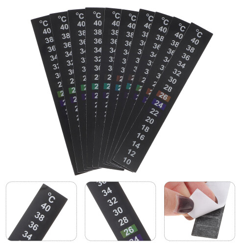 10Pcs Påklistrad 10-40 Celsius Termometerremsa 1