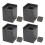 4 Stück Sofaerhöhungen, quadratisch, 10,2 cm, 6