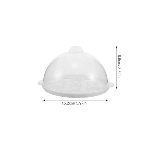 Plastlock För Äggkokare Med Rack Transparent Universal Användning 2