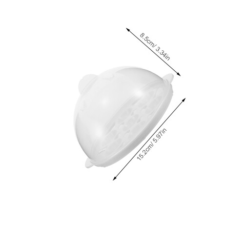 Plastlock För Äggkokare Med Rack Transparent Universal Användning 1