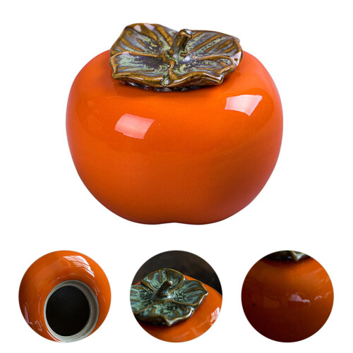 Persimmon Tebehållare Av Keramik Förvaringskärl 2
