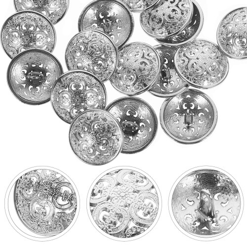 20Pcs Syknappar Dekorativa Klädesknappar Västerländsk Stil 2