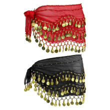 Två Bellydance Höftskärpar , Scenkonst Höftkjol För Midjan